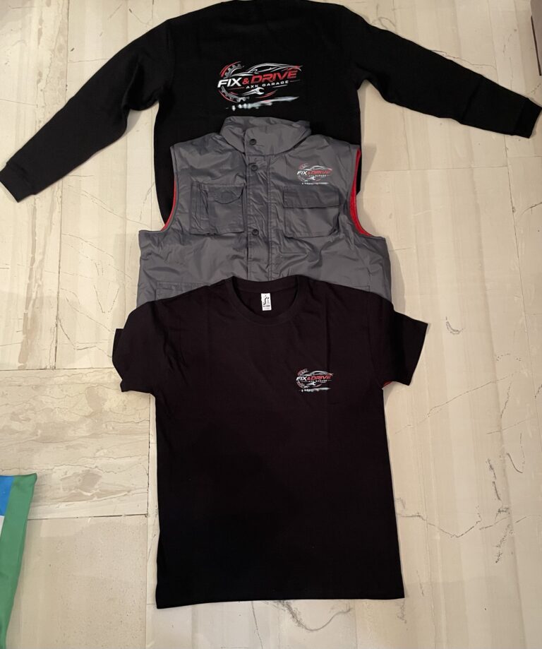 AXK Garage Fix & Drive – Όλη η σειρά: φούτερ, γιλέκο και t-shirt